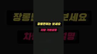 기억이 가물가물한 장롱면허는 보세요 차량 기본설명 (초보운전)