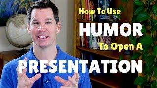 How to Use Humor in a Speech Opening