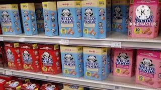 Name Brand Japanese Snacks Cookies And Biscuits  Hello Panda Koala's March ASMR Shopping Sounds