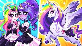 Black VS White Unicorn || Sister Majesty by Teen-Z Like