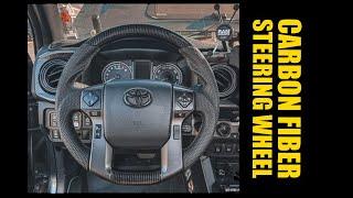 My Tacoma Gets A Carbon Fiber Steering Wheel | How To Install In Depth