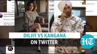 Diljit Dosanjh vs Kangana Ranaut over farmer protest | Watch Twitter war