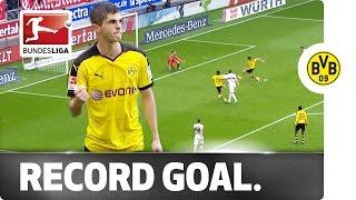 Record Goal Aged 17 - Dortmund's Pulisic Writes Bundesliga History