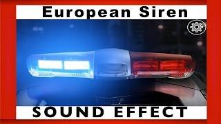 European Siren Sound Effect | HD