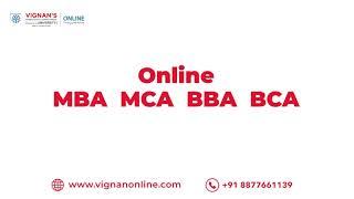 Vignan Online  - Online Degree Programs - MBA | MCA | BBA | BCA