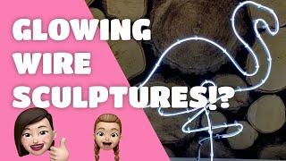 Unboxing and Making Electroluminescent Sculptures from Maker Crate! EL Wire! Yikes?