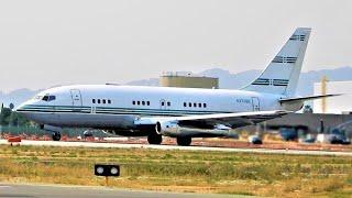 Boeing 737-200 Executive Jet Taking Off with two JT8D-17 Pratt & Whitney Engines  N370BC