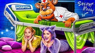 Szpital Freddiego Fazbeara! I Budujemy Sekretną Kryjówkę w Szpitalu! Zabawa w Chowanego z FNaF!