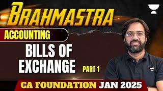 CA Foundation Jan 25 | Bills of exchange | Class 1 | Accounts | CA Rakesh Kalra