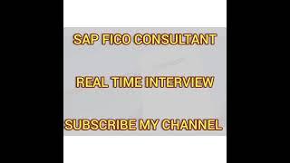 SAP FICO Consultant Real time interview With Cognigent