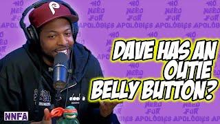 DAVE TEMPLE TELLS DEREK GAINES HOW HIS OUTIE BELLY BUTTON HAUNTED HIM AS A KID | NNFA PODCAST CLIPS