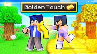 Minecraft BUT What You Touch TURNS TO GOLD!