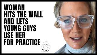 Woman Hits The Wall And Lets Young Guys Use Her For Practice. Modern Women Hitting The Wall