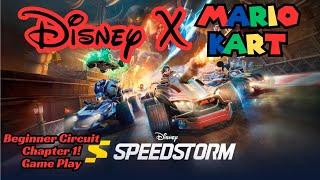 Disney Speedstorm Gameplay - Beginner Circuit Ch1 - Free to Play Disney x Mario Kart