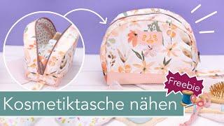 Kosmetiktasche Kori nähen mit kostenlosem Schnittmuster