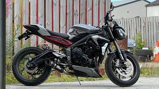 Triumph street triple 765 rs sp engineering exhaust