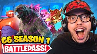 NEW *Chapter 6* BATTLE PASS in Fortnite! (Godzilla, Baymax)