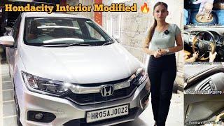 Hondacity Full Interior Modified️ with New Color & Roof Lining