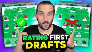 RATING YOUR FIRST FPL DRAFTS | Fantasy Premier League Tips 2024/25