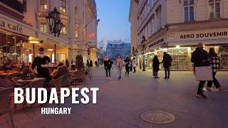 Budapest, Hungary | Night Walk | Street Walking | 4K | City Tour | Magyarország | World Walker 2023