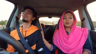 SLEEPING WHILE DRIVING PRANK ON PAMI.. SHE GOT ANGRY