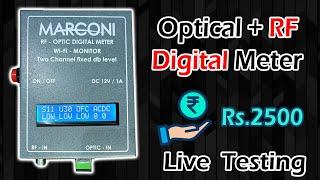 Low Budget Optical + RF Digital Meter for Cable TV | Accuracy Live Testing | Marconi vs Deviser C30