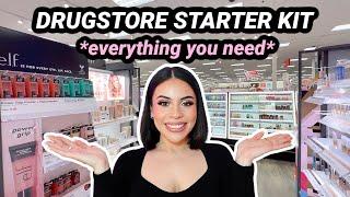 Drugstore Starter Kit For Beginners  Everything YOU NEED! (best affordable makeup)