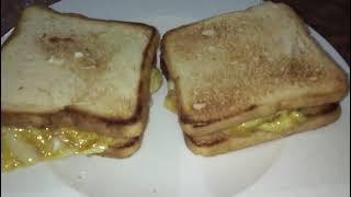 Making tasty cheese omellete sandwich at home#ITC channel#like#cookings#food