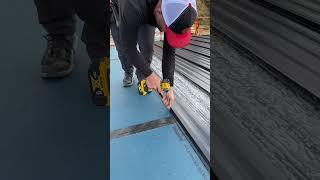 Installing Standing Seam! BEST lifetime roof!! #shorts