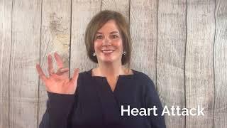 Basic ASL Signs for Beginners Learn American Sign Language - HEART ATTACK