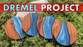 Easily Carve Epoxy Coasters with a Dremel Rotary Tool