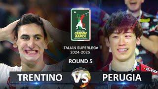 Trentino vs Perugia | Italian Volleyball SuperLega 2024/2025