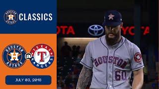 Rangers vs. Astros - July 03, 2018 (Keuchel, bats lead Astros to victory)