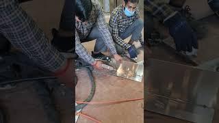 HANDHELD LASER WELDING #shorts #engineering #technology #trending #laser #welding