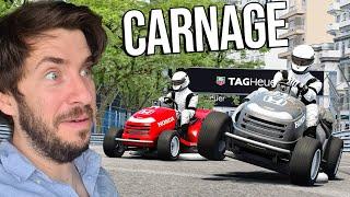 We Held Our Own Monaco Grand Prix...But With Lawn Mowers