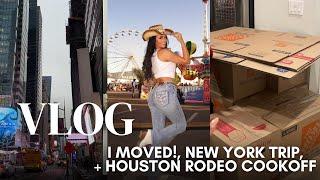 VLOG | New York, I Moved Again! (1 Year Houston Update), Houston Rodeo Cook-Off, Superbowl + more