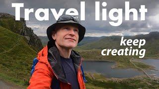 How I HALVED my gear weight but kept creating! Travel LIGHT challenge