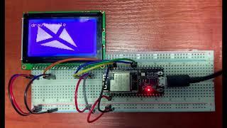 3V3 12864 Graphic LCD Interfaced with ESP32