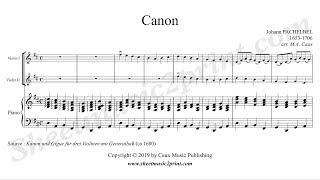 Pachelbel : Canon - Two violins and piano