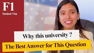 Watch this to gain clarity ! Why this university ? US Student Visa Interview Preparation