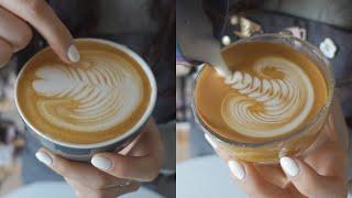 BARISTAJOY ️ 뚱뚱하고 못생긴 로제타 라떼아트 예쁘게 그리는 방법