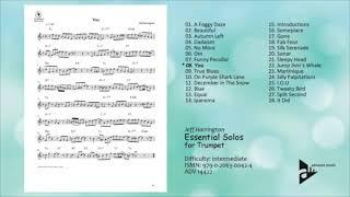 ESSENTIAL SOLOS FOR TRUMPET - 28 solos on standards ( w/ demos & backing tracks) - Jeff Harrington