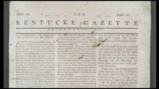 History at your Fingertips: The Kentucky Gazette at the Lexington Public Library