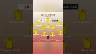 BVB'S possible starting line-up versus Eintracht Frankfurt ️