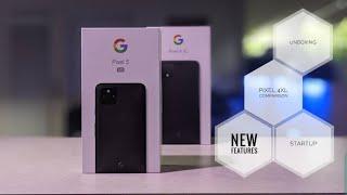 Google Pixel 5: Unboxing, Pixel 4XL Comparison & Startup Tutorial