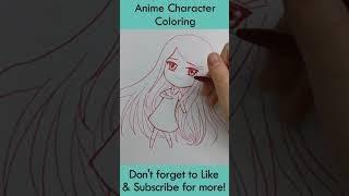 Anime Drawing and Coloring #Shorts