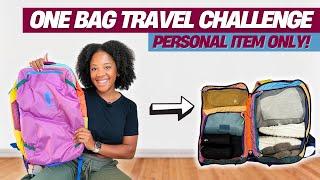 One Bag Travel Challenge: Packing Light with a 28L Backpack