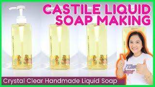 Castile Liquid Soap Making Handmade from Scratch using Potassium Hydroxide Liquid easy DIY beginners