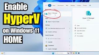 How to Enable and Install HYPER-V in Windows 11 HOME 24H2 - Easy