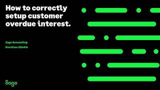 Sage 50cloud Pastel ZA   How to correctly setup customer overdue interest